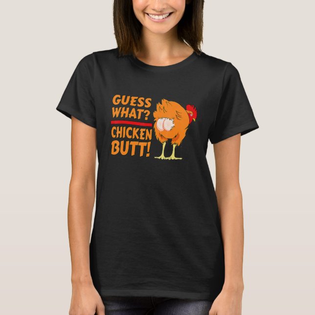 Camiseta Adivinan Los Animales Qué Butt De Pollo Cuesta Los (Anverso)