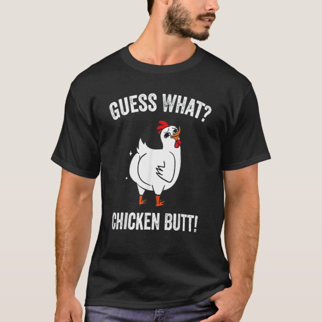 Camiseta Adivinan Los Animales Qué Butt De Pollo Cuesta Los (Anverso)