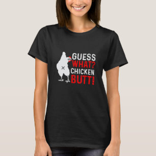 Camiseta Adivinanza Divertida Trasero de Pollo