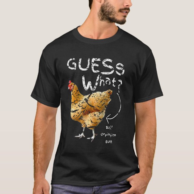 Camiseta Adivinar Qué Buff Orpington Butt (Anverso)