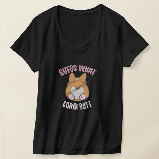 Camiseta ADIVINAR QUÉ ES Corgi Butt (Distribución )