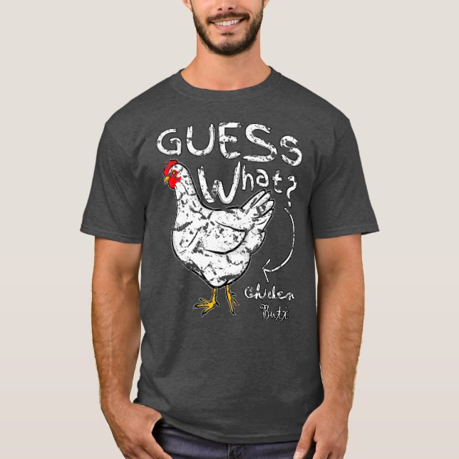 Camiseta Adivinar qué polla vintage (Anverso)