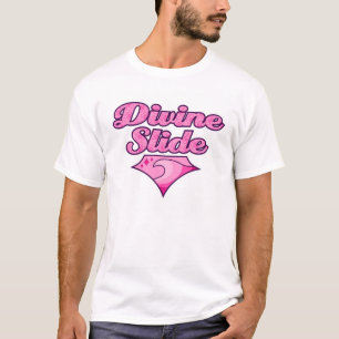 Camiseta Adivine la diapositiva rosada
