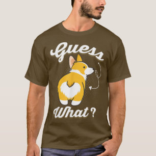 Camiseta Adivinen lo que Corgi Butt Funny Corgi Dog Mascota