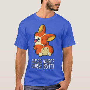 Camiseta Adivinen Lo Que Corgi Butt Funny Diseño Perro Corg