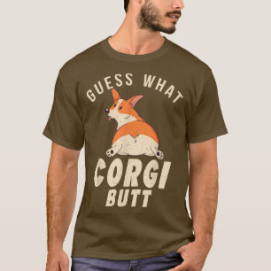 Camiseta Adivinen lo que Corgi Butt Funny Perro Lover Puppy