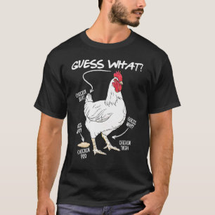 Camiseta Adivinen lo que el culo de pollo bromea con el hum