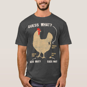 Camiseta Adivinen Lo Que El Toro De Pollo Adivina Por Qué