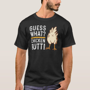 Camiseta Adivinen Qué Butt De Pollo, Amante De Animales De 