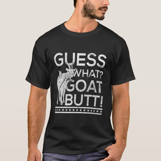Camiseta Adivinen Qué Cabra Butt Goat Lovers (Anverso)