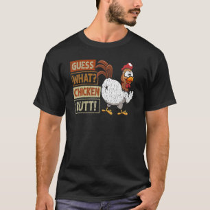 Camiseta Adivinen qué Chiste de pollo con mantequilla de po
