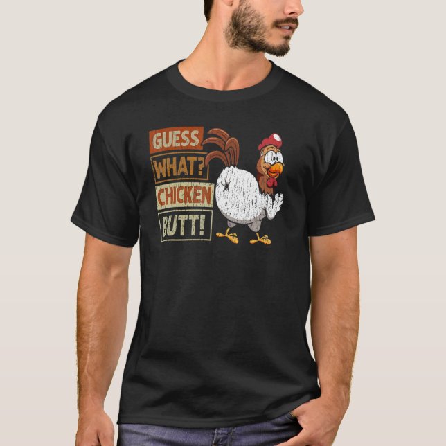 Camiseta Adivinen qué Chiste de pollo con mantequilla de po (Anverso)