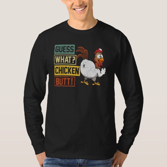 Camiseta Adivinen qué Chiste de pollo con mantequilla de po (Anverso)
