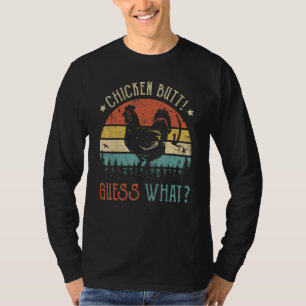 Camiseta Adivinen qué Chiste de pollo con mantequilla de po