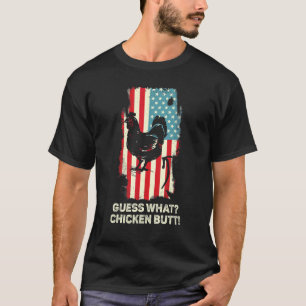 Camiseta Adivinen qué Chiste de pollo con mantequilla de po