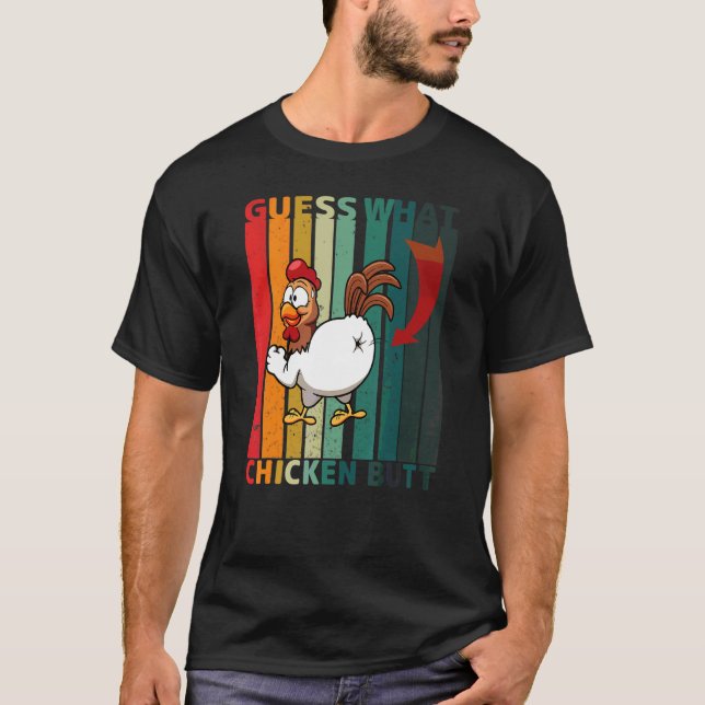 Camiseta Adivinen qué Chiste retro de colilla (Anverso)