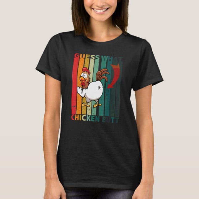 Camiseta Adivinen qué Chiste retro de colilla (Anverso)