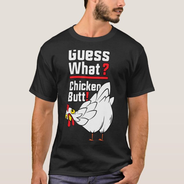 Camiseta Adivinen qué colilla de pollo 1 (Anverso)
