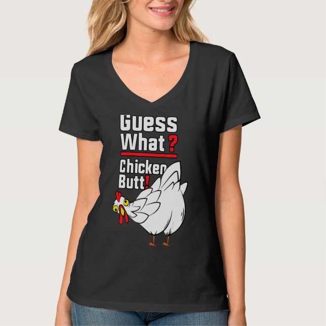 Camiseta Adivinen qué colilla de pollo 1 (Anverso)