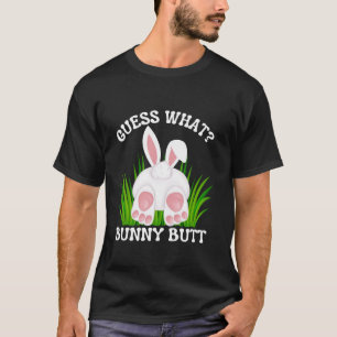Camiseta Adivinen qué conejito pero divertida Pascua para h