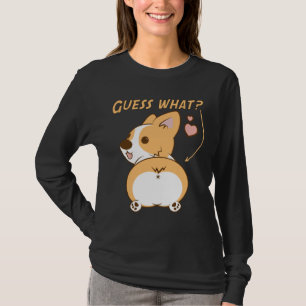 Camiseta Adivinen Qué Corgi Butt Funny Welsh Corgi
