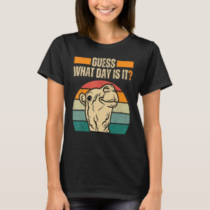 Camiseta Adivinen Qué Día Es Camello Camello Día-Cachorro M