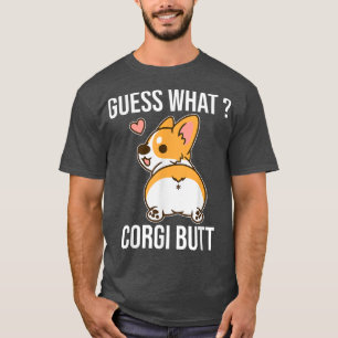 Camiseta Adivinen qué es el regalo de Corgi Butt Funny Corg