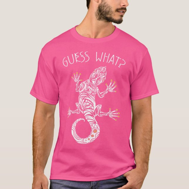 Camiseta Adivinen Qué Gecko De Lizard Reptile (Anverso)