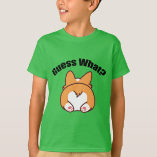Camiseta Adivinen qué humor de Corgi Butt