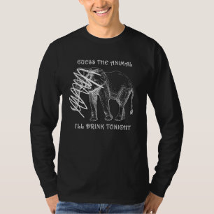 Camiseta Adivinen Que La Enfermedad Animal Bebe Esta Noche 