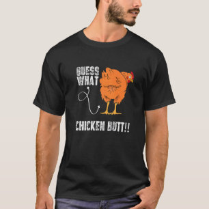 Camiseta Adivinen Qué Meme Sarcástico De Pollo Butt De Poll
