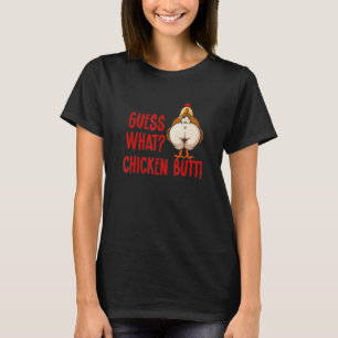 Camiseta Adivinen qué meme sobre animales de pollo y torta