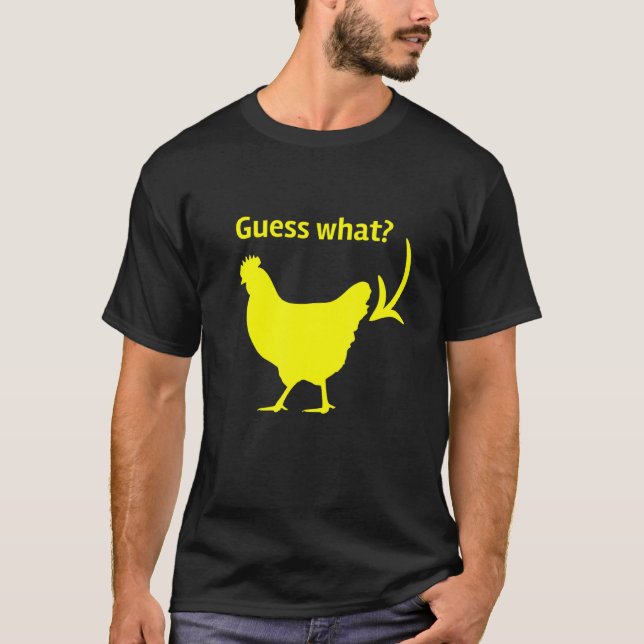 Camiseta Adivinen Qué Pollo Butt Tee (Anverso)