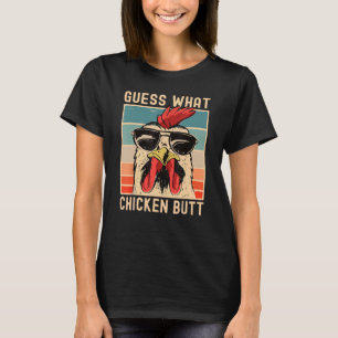Camiseta Adivinen Qué Pollo De Pollo Butt Gracioso Meme De 