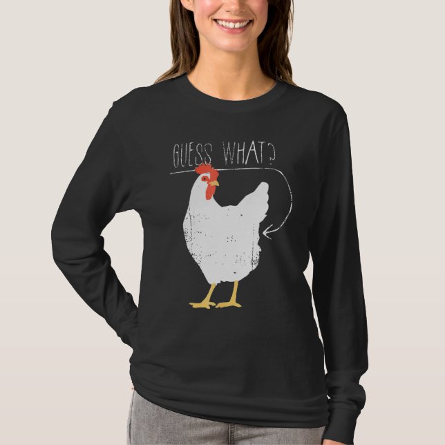 Camiseta Adivinen qué pollo trasero (Anverso)