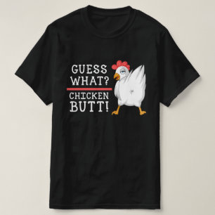 Camiseta adivinen qué pollo trasero