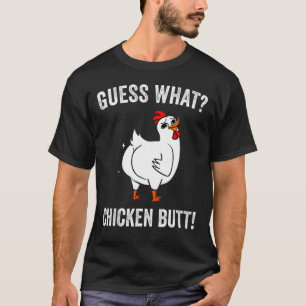 Camiseta Adivinen Qué Pollos Divertidos De Pollo Butt