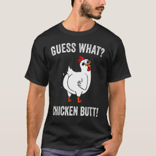 Camiseta Adivinen Qué Pollos Divertidos De Pollo Butt
