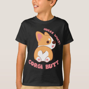 Camiseta Adivinen qué regalo de Corgi Butt Funny Perg Lover