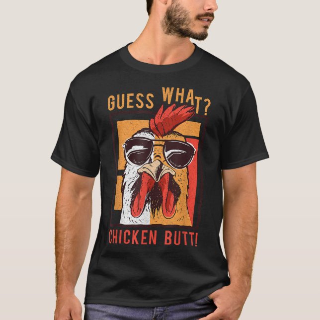 Camiseta ¡Adivinen Qué Toro De Pollo! Amigos graciosos de p (Anverso)