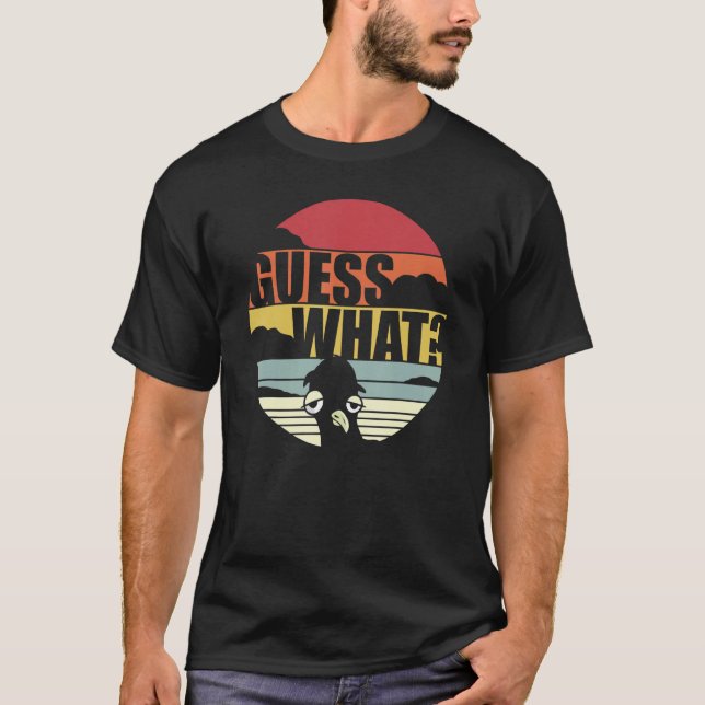 Camiseta Adivinen qué trasero de pollo (Anverso)