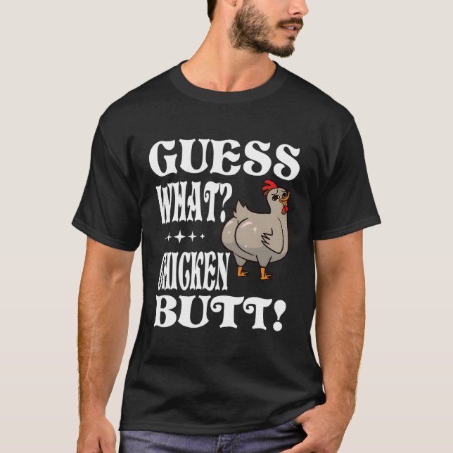 Camiseta Adivinen W Pollo de criadero de pollo (Anverso)