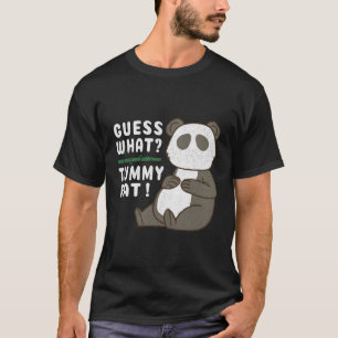 Camiseta Adivinen W Tummy Grat Chubby Panda Azúcar Cane