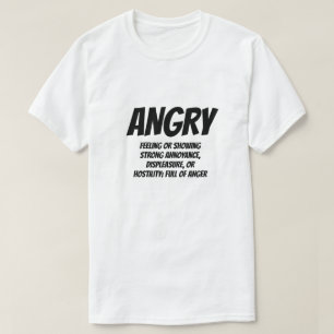 Camiseta Adjetivo: Enfadado