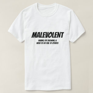 Camiseta Adjetivo: Malévolo