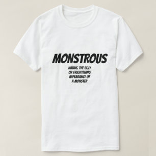 Camiseta Adjetivo: monstruoso