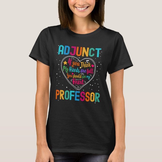 Camiseta Adjunct Professor Appreciation Week Back to School (Anverso)