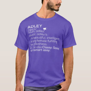 Camiseta Adley Name Adley Definition Adley Adley Nombre fem