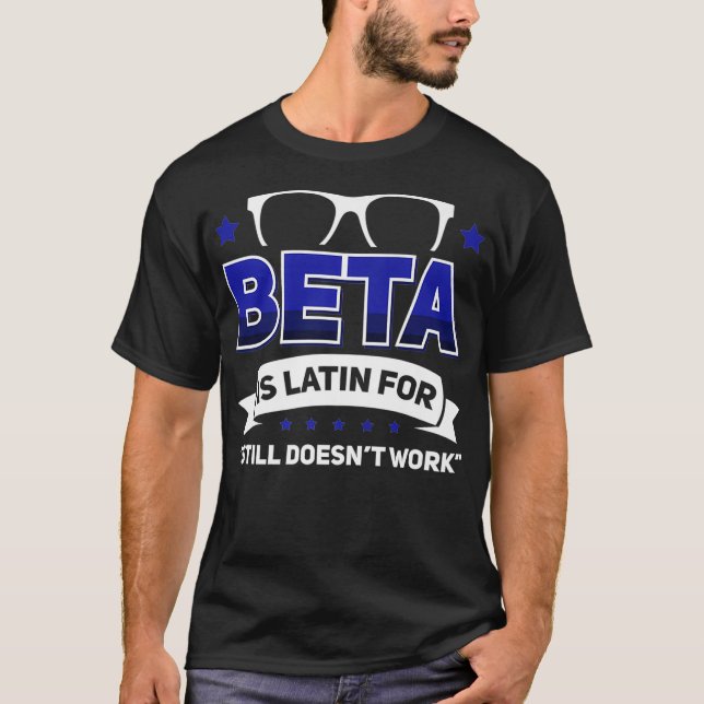 Camiseta Admin Programmer Linu Binary Beta Premium (Anverso)