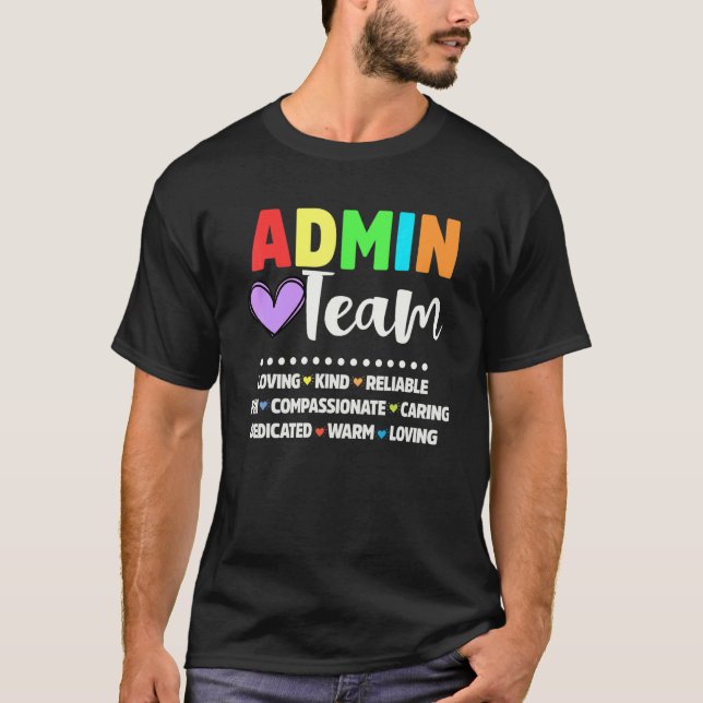 Camiseta Admin School Assistant Squad Principal Team Admini (Anverso)